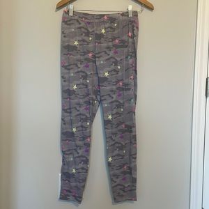 SO Grey Camo Star Pajama Pants Sz 14